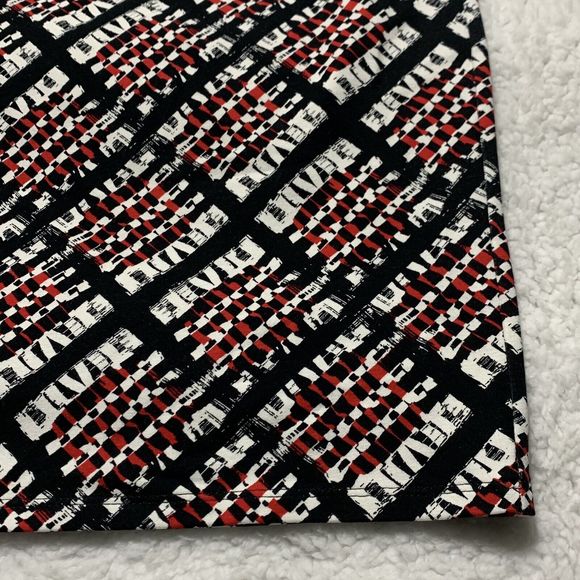 J Jill Skirt Adult Small Red Black Wearever Collection Pencil Skirt Smooth Fit - Picture 4 of 16